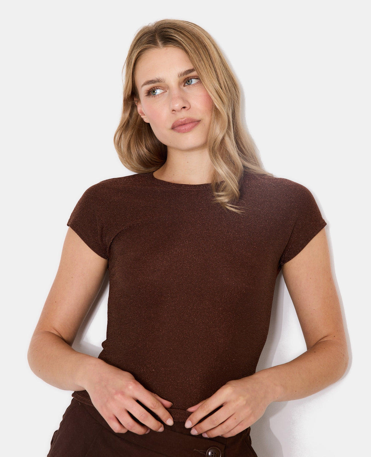 T-shirt ajusté avec lurex