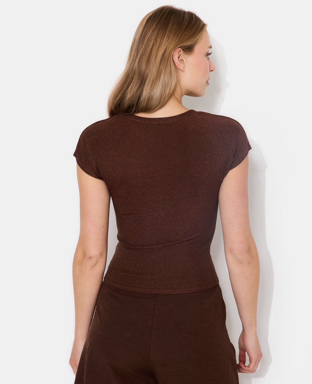 T-shirt ajusté avec lurex