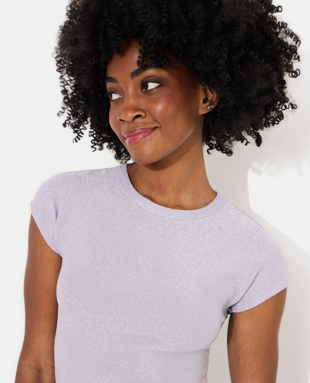 T-shirt ajusté avec lurex
