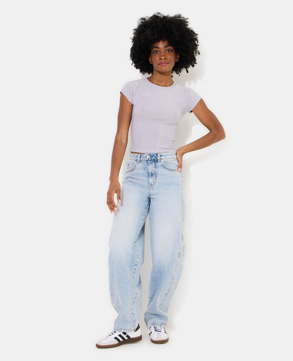 T-shirt ajusté avec lurex