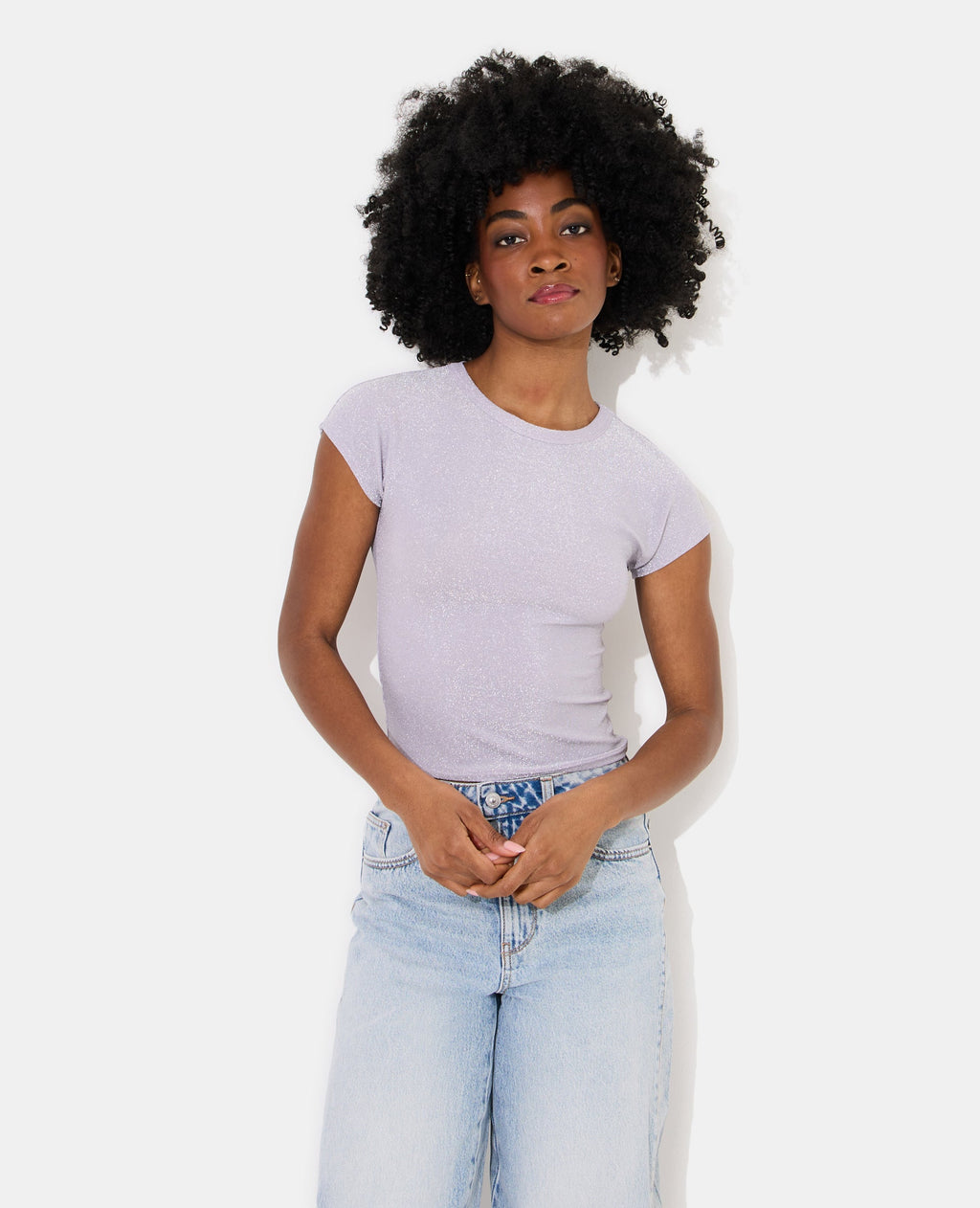 T-shirt ajusté avec lurex