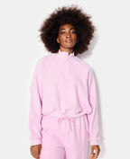 Sweat col zippé en molleton gratté