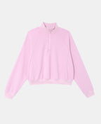 Sweat col zippé en molleton gratté