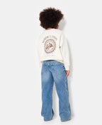 Sweat oversize avec print poitrine et dos