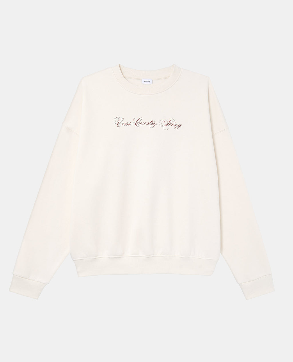 Sweat oversize avec print poitrine et dos