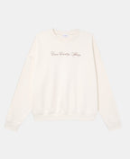 Sweat oversize avec print poitrine et dos