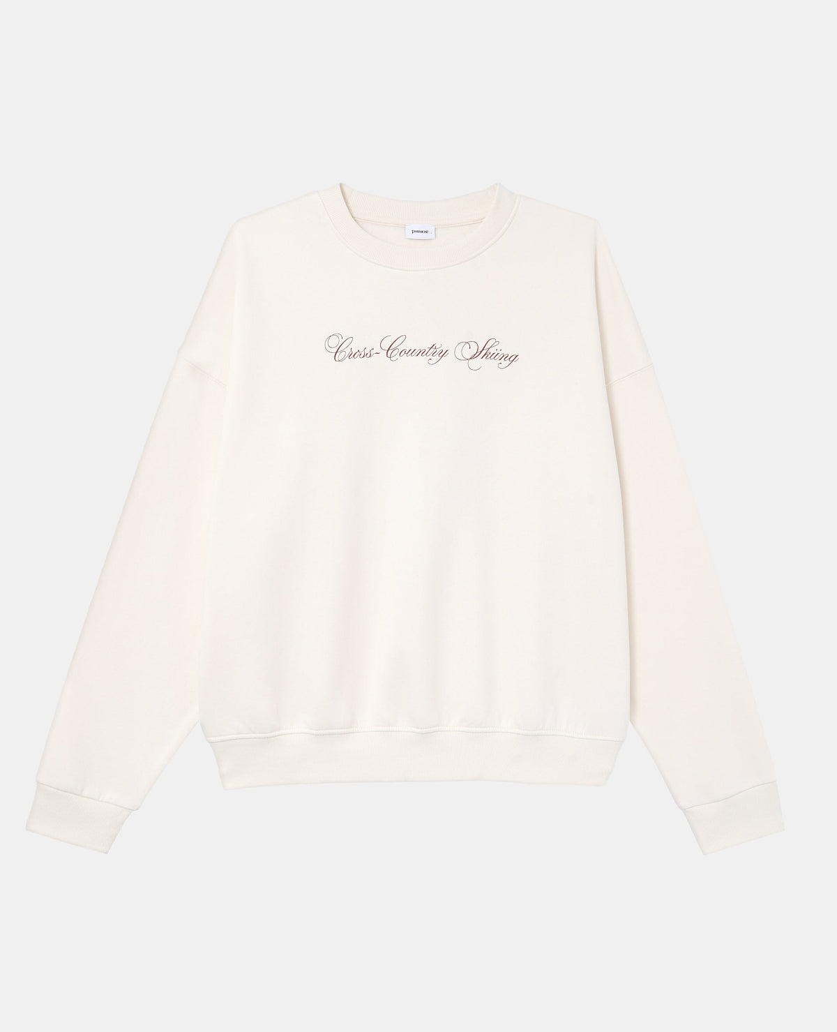Sweat oversize avec print poitrine et dos