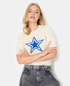 Pull manches courtes avec étoile