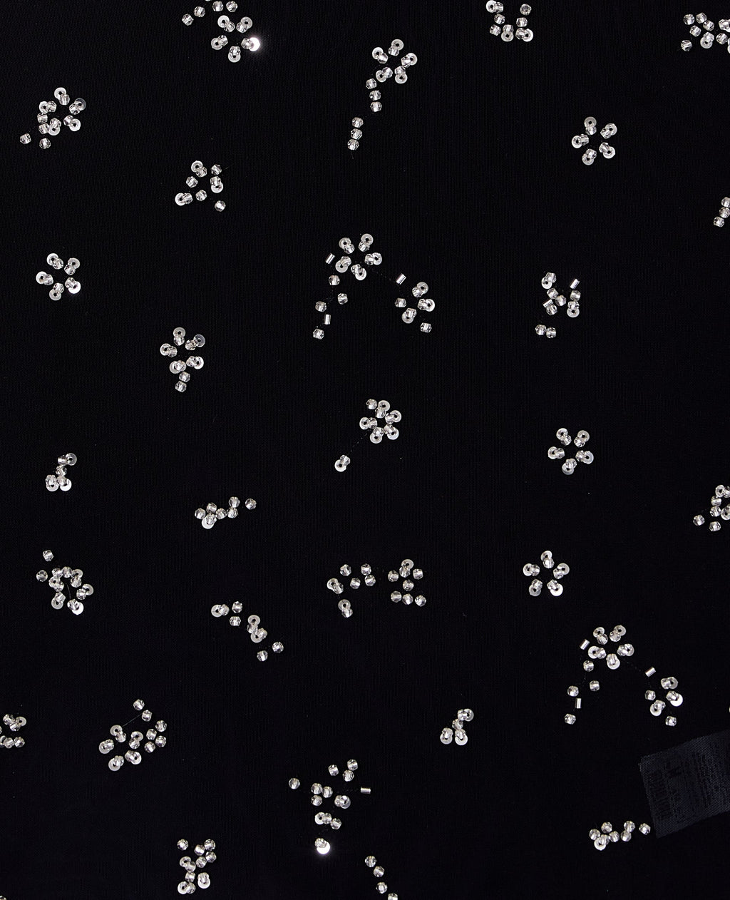 Top en résille avec perles et sequins