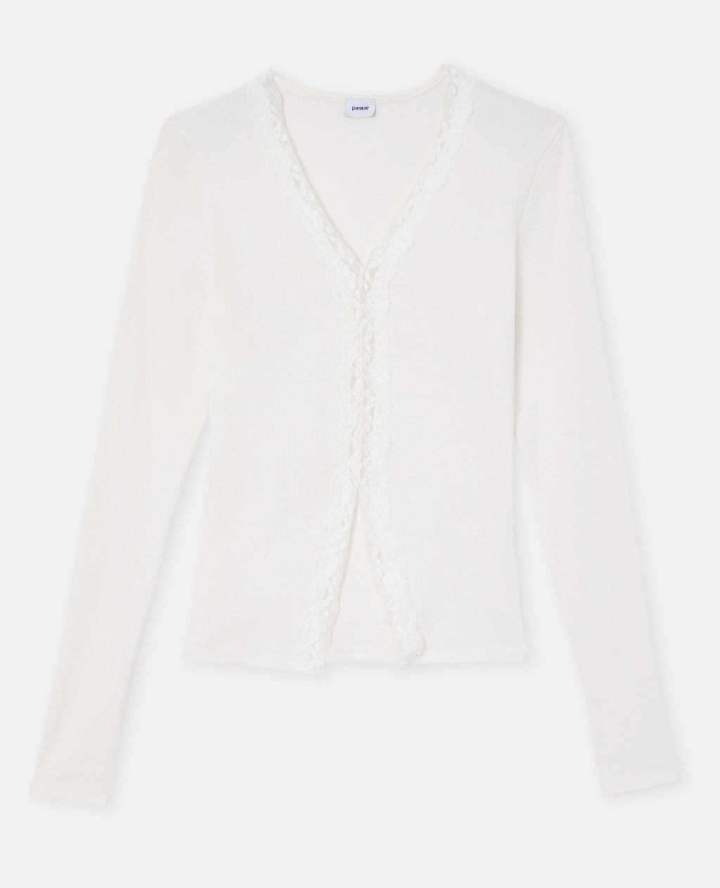 T-shirt manches longues avec dentelle