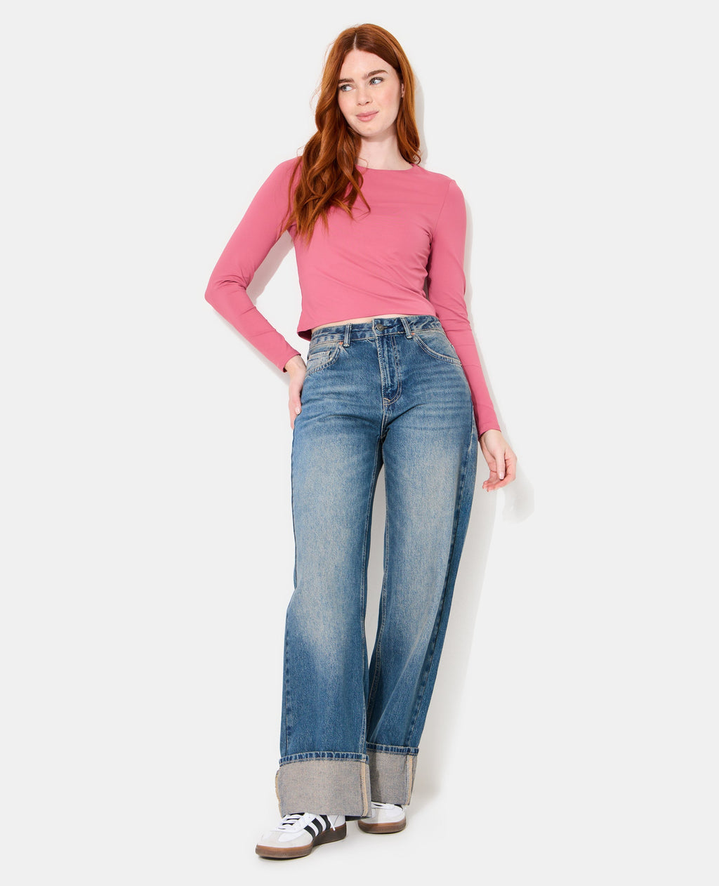 T-shirt manches longues en maille stretch
