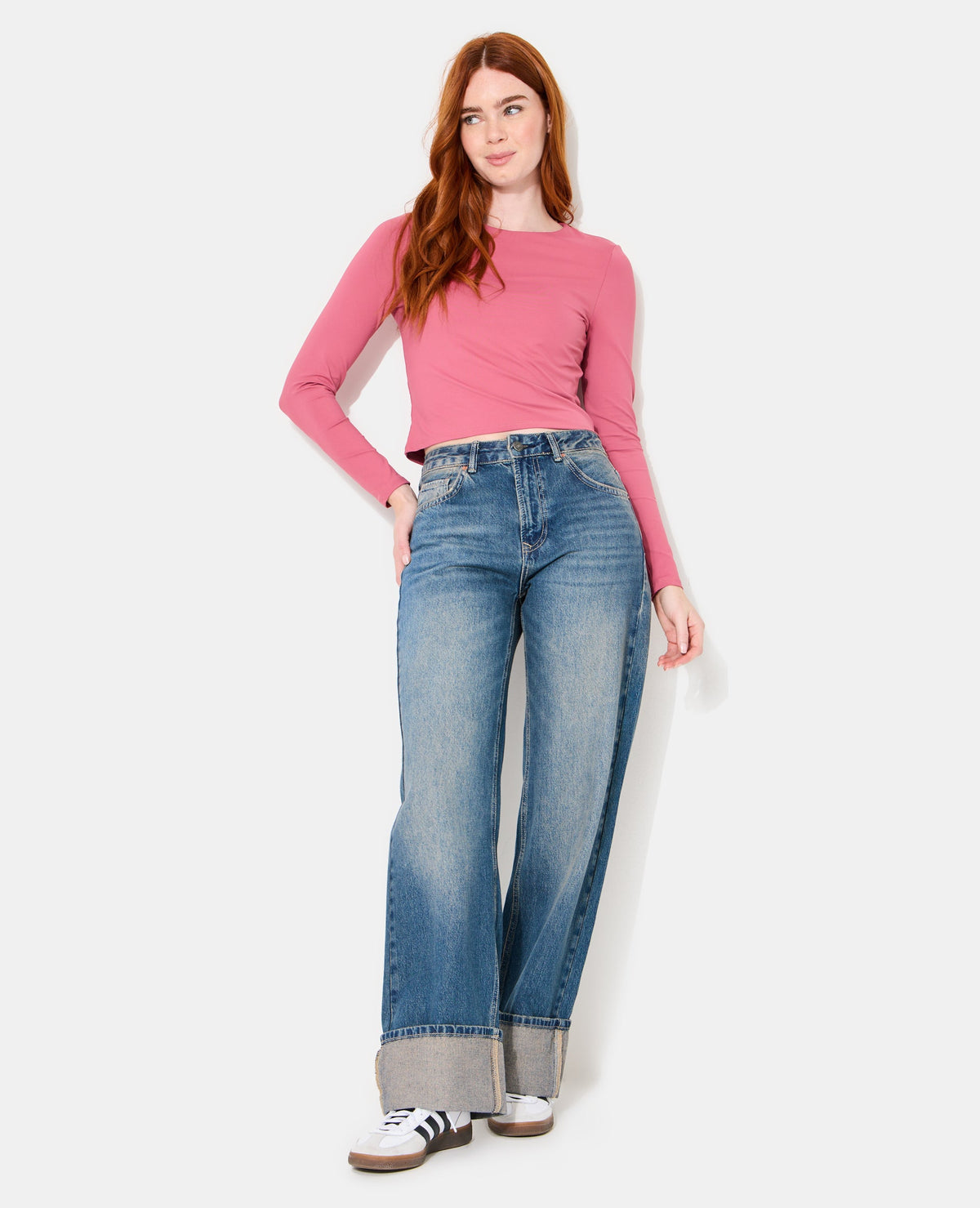 T-shirt manches longues en maille stretch