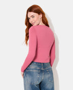 T-shirt manches longues en maille stretch