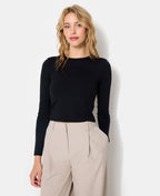 T-shirt manches longues en maille stretch