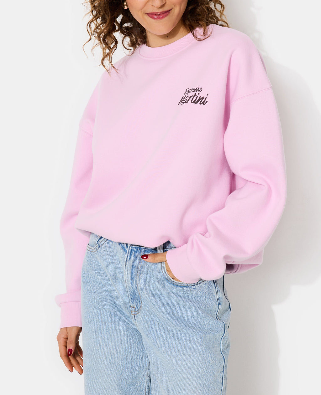 Sweat oversize avec print devant et dos
