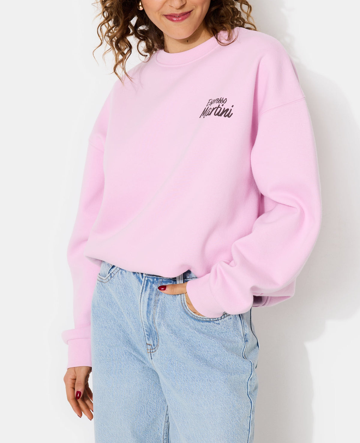 Sweat oversize avec print devant et dos