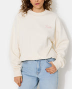 Sweat oversize avec print devant et dos