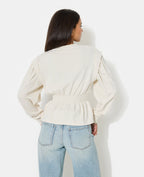 Sweat avec taille élastiquée
