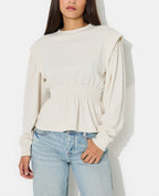 Sweat avec taille élastiquée