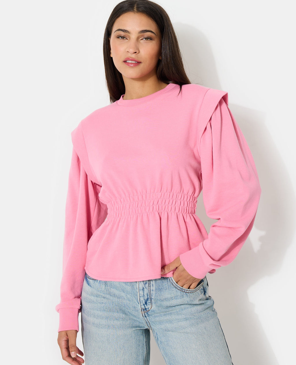 Sweat avec taille élastiquée