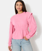 Sweat avec taille élastiquée