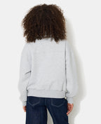 Sweat col polo avec poches et détails coupés
