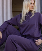 Sweat capuche avec jeux de couture