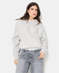 Sweat capuche avec jeux de couture