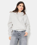Sweat capuche avec jeux de couture