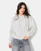 Sweat capuche avec jeux de couture