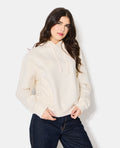 Sweat capuche avec jeux de couture