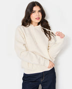 Sweat capuche avec jeux de couture