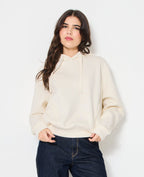 Sweat capuche avec jeux de couture