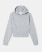 Sweat court zippé avec capuche