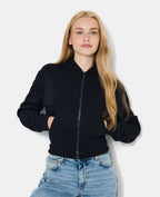 Sweat court zippé avec capuche