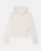 Sweat court zippé avec capuche