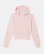 Sweat court zippé avec capuche