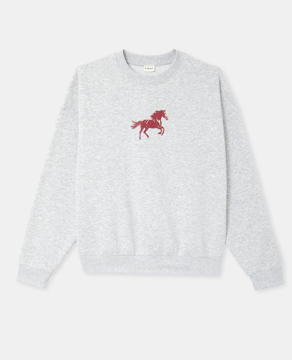 Sweat oversize avec print poitrine et dos