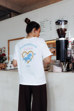 T-shirt oversize avec print poitrine et dos