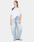 T-shirt oversize avec print poitrine et dos