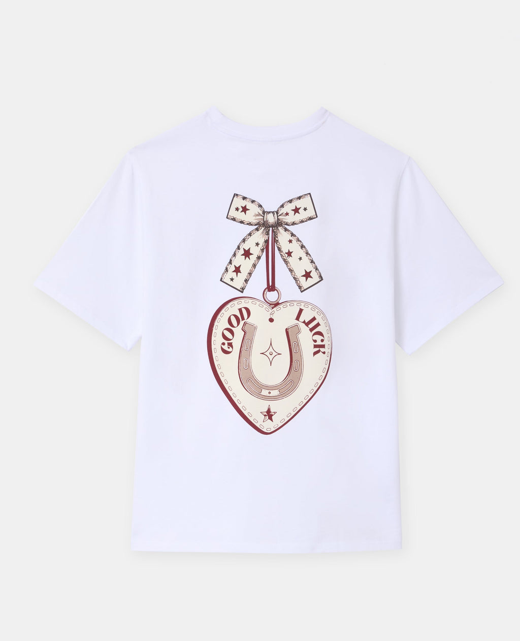 T-shirt oversize avec print poitrine et dos