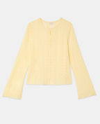 Top en dentelle avec manches flare