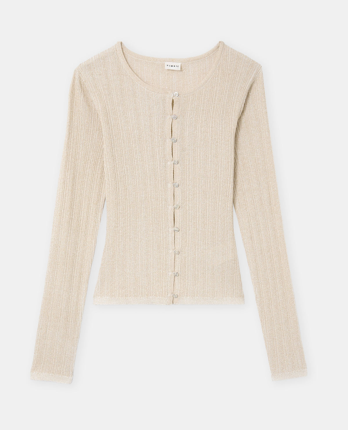 Gilet maille fine et côtelée avec lurex