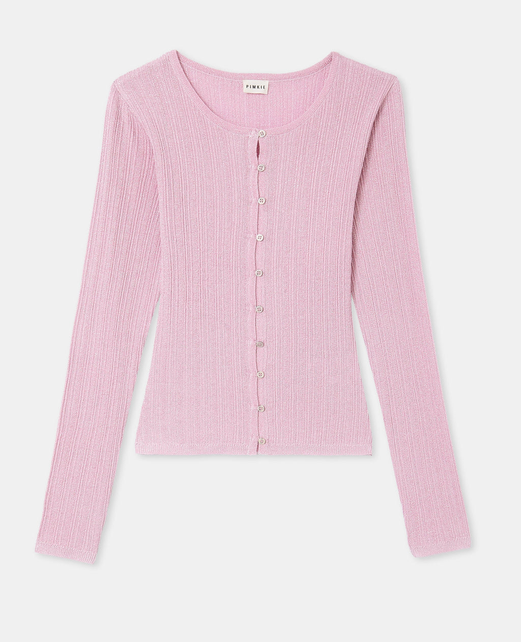 Gilet maille fine et côtelée avec lurex