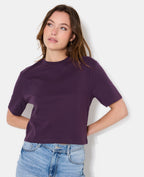 T-shirt ample et court col rond
