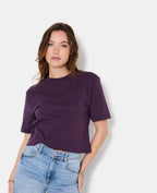 T-shirt ample et court col rond