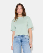 T-shirt ample et court col rond