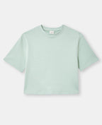 T-shirt ample et court col rond