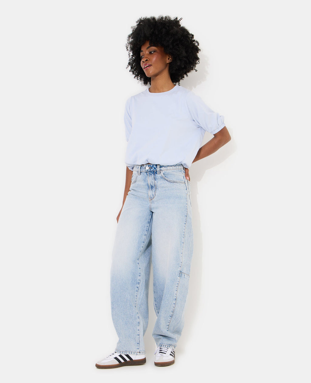 T-shirt boule détails élastiqués