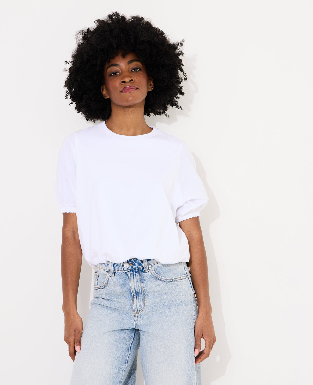 T-shirt boule détails élastiqués